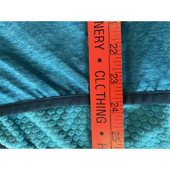 L.L. Bean Adventure Grid Blue Half-Zip Polyester Pullover Thumb Slot Size L Reg - Picture 15 of 15